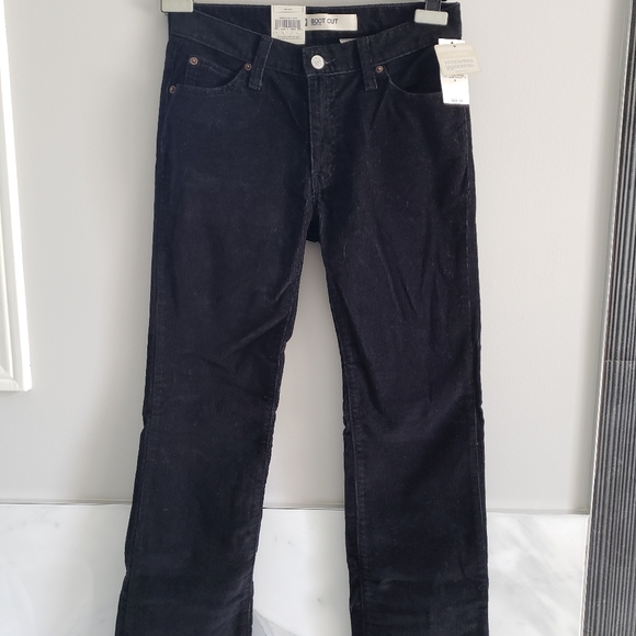 NEW GAP Black Corduroy Jeans Size 2 - Picture 13 of 13